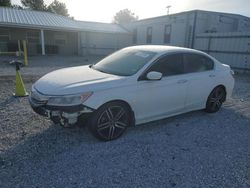 Honda Accord salvage cars for sale: 2016 Honda Accord Sport