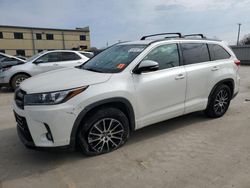 Toyota Highlander salvage cars for sale: 2018 Toyota Highlander SE