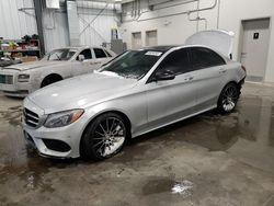 Mercedes-Benz salvage cars for sale: 2016 Mercedes-Benz C 300 4matic