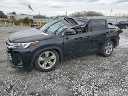 Toyota Highlander salvage cars for sale: 2018 Toyota Highlander Limited