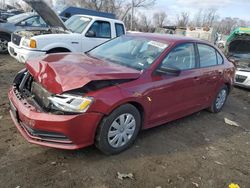 Volkswagen salvage cars for sale: 2016 Volkswagen Jetta S