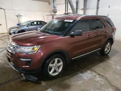 Ford Explorer salvage cars for sale: 2018 Ford Explorer XLT