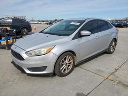 Salvage cars for sale from Copart Grand Prairie, TX: 2018 Ford Focus SE