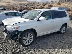 Salvage cars for sale from Copart Reno, NV: 2008 Toyota Highlander Hybrid Limited