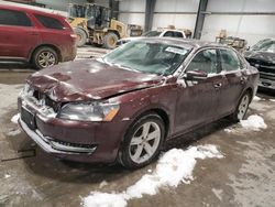 Volkswagen Passat salvage cars for sale: 2013 Volkswagen Passat SE