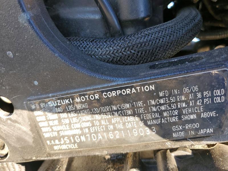 2006 Suzuki GSX-R600 K6