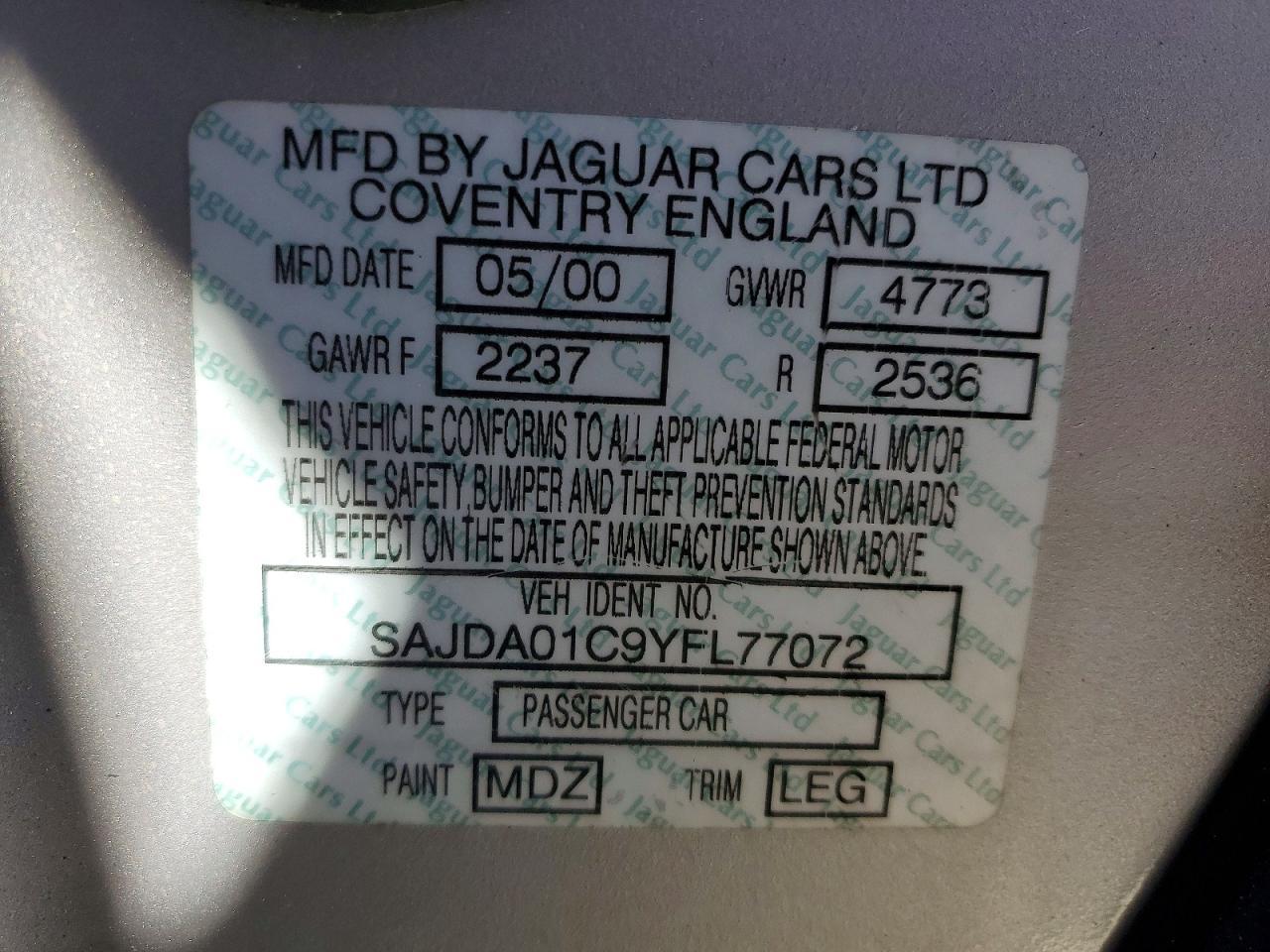 2000 Jaguar S-type