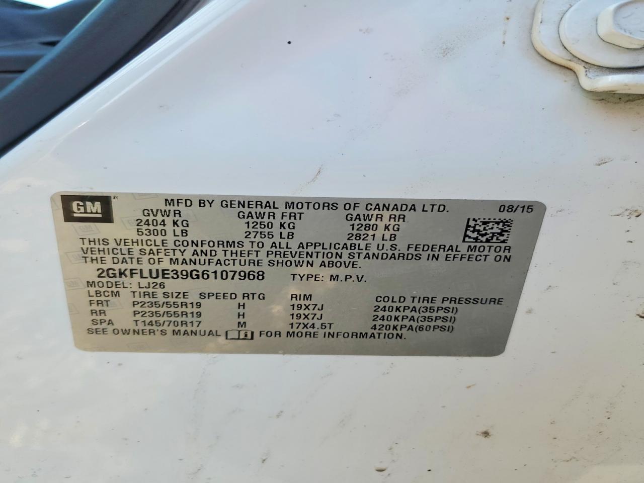2016 GMC Terrain slt