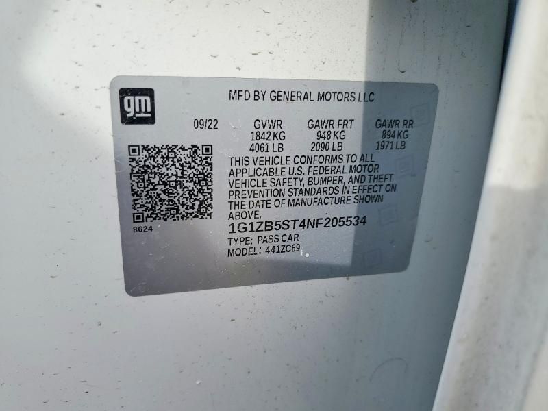 2022 Chevrolet Malibu ls