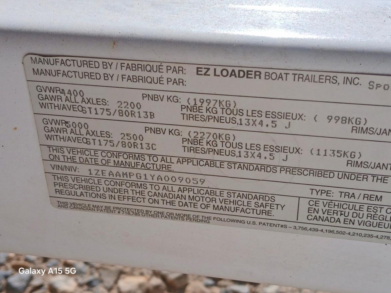 1999 Boat W/TRL 27.5