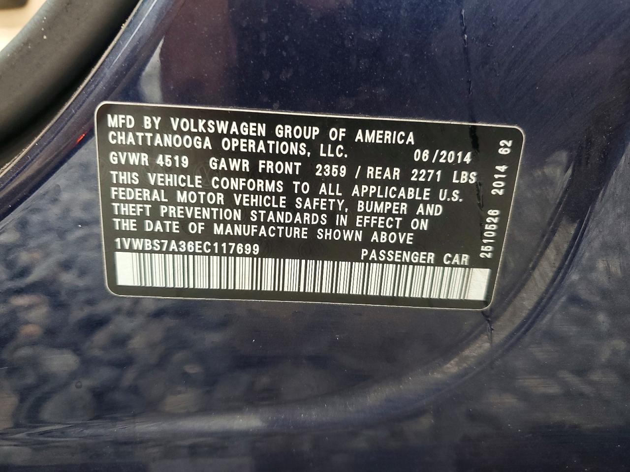 2014 Volkswagen Passat se