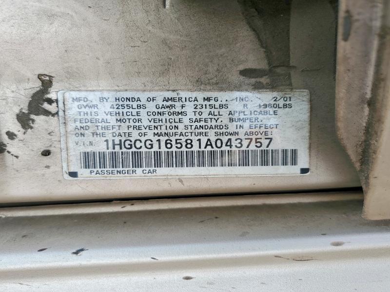 2001 Honda Accord ex
