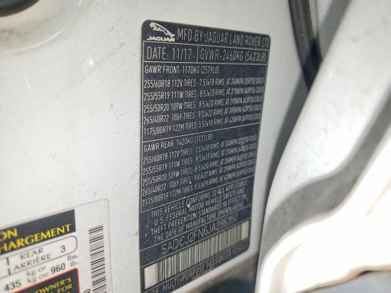 2018 Jaguar F-pace Premium