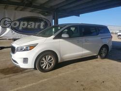 Salvage cars for sale from Copart Hayward, CA: 2017 KIA Sedona lx
