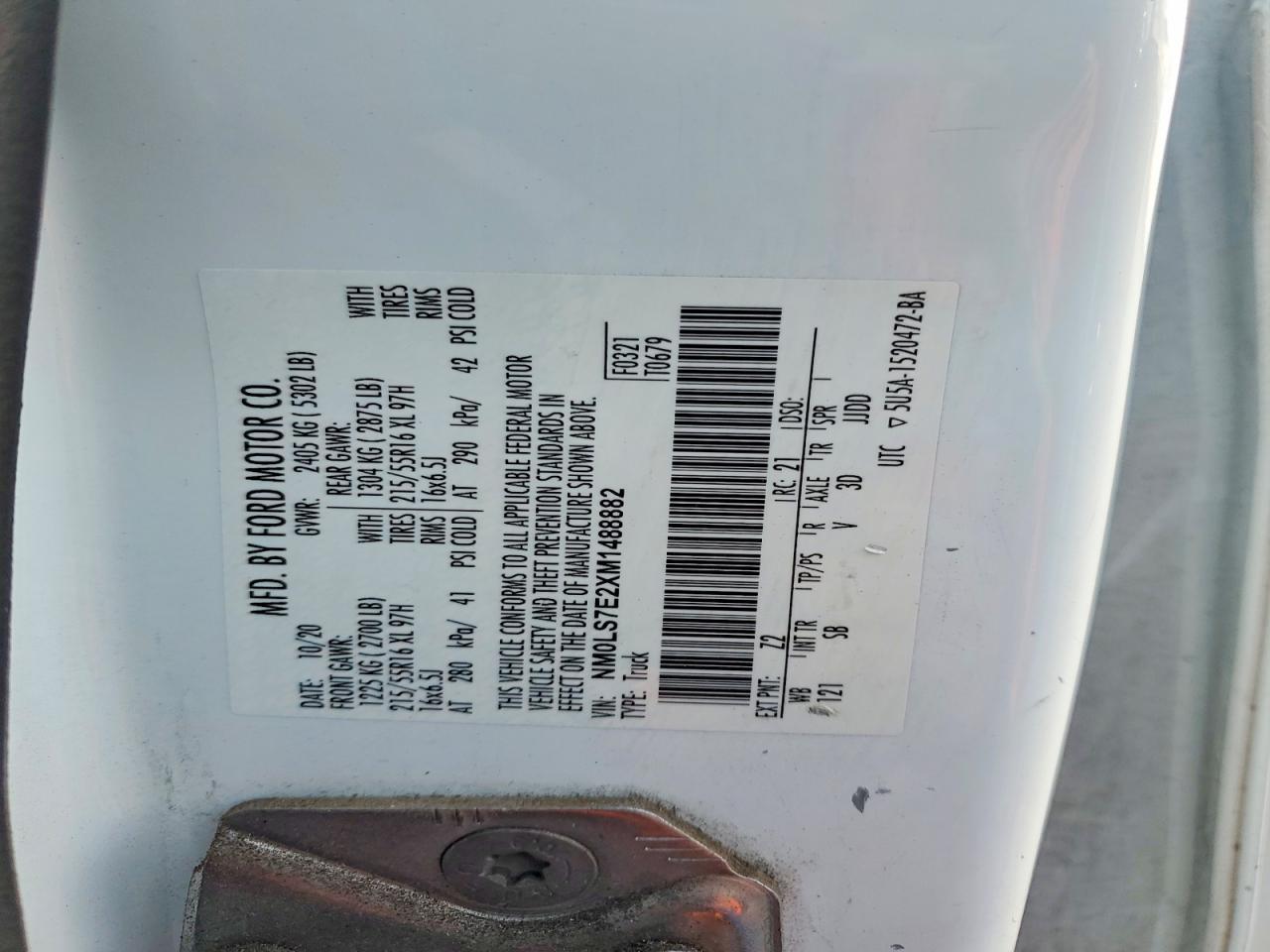 2021 Ford Transit Connect xl