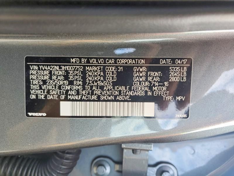 2017 Volvo V90 Cross Country T6 Inscription