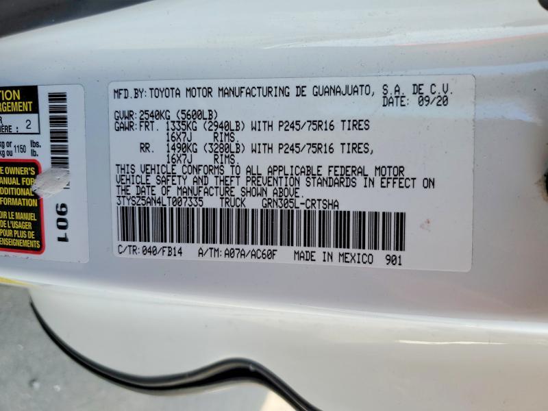 2020 Toyota Tacoma SR V6