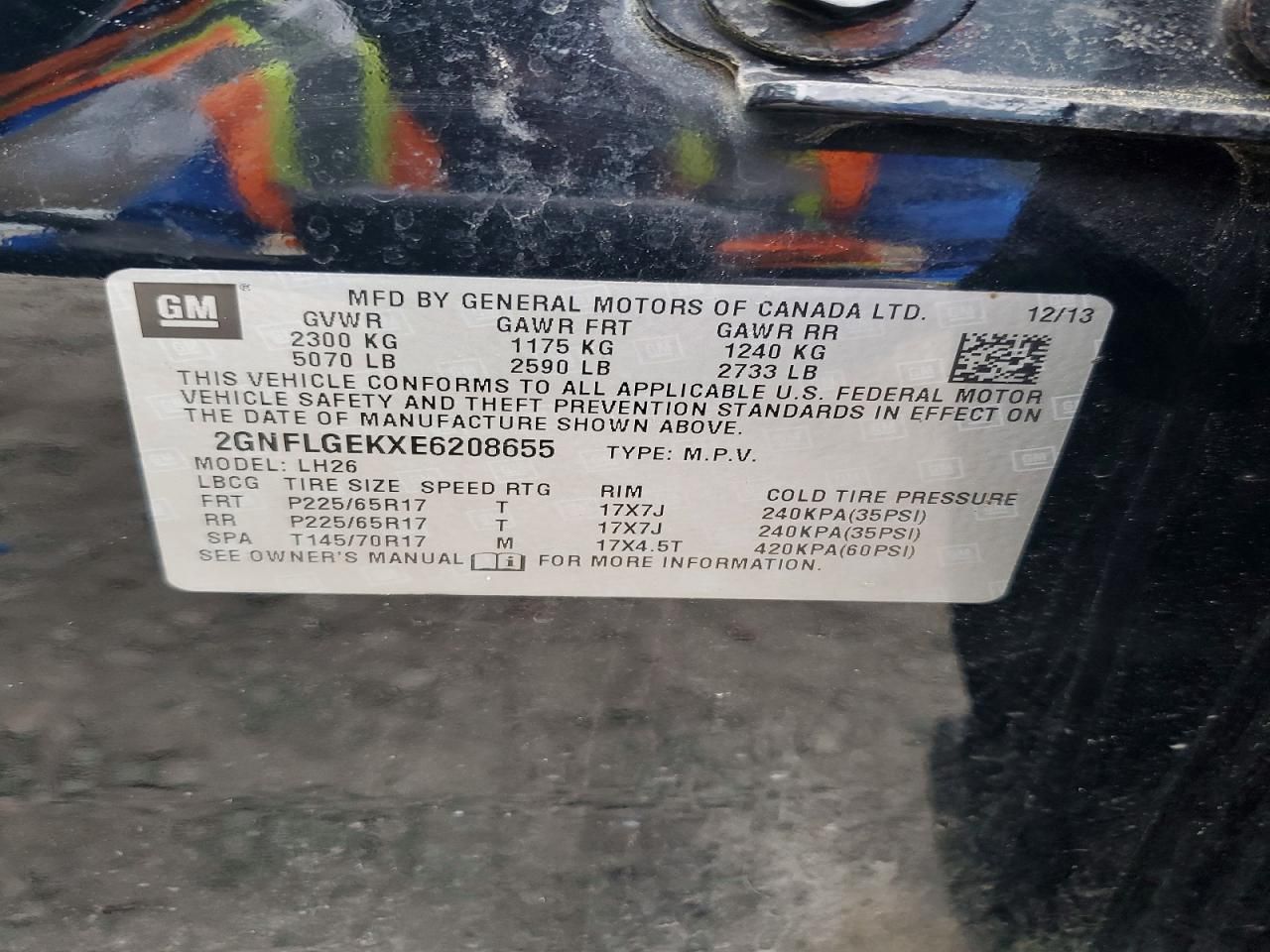 2014 Chevrolet Equinox lt