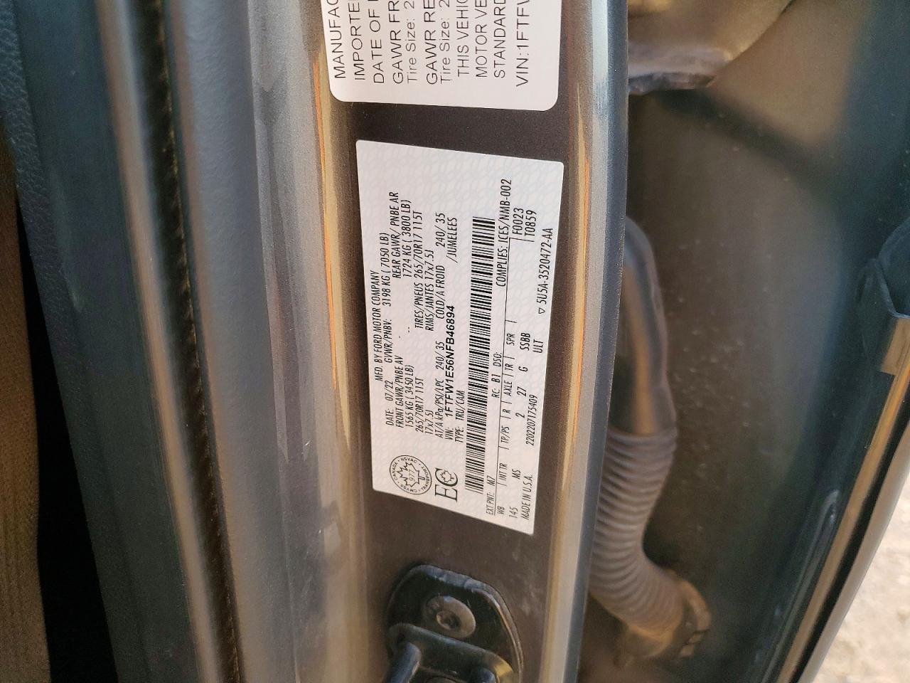 2022 Ford F150 Supercrew