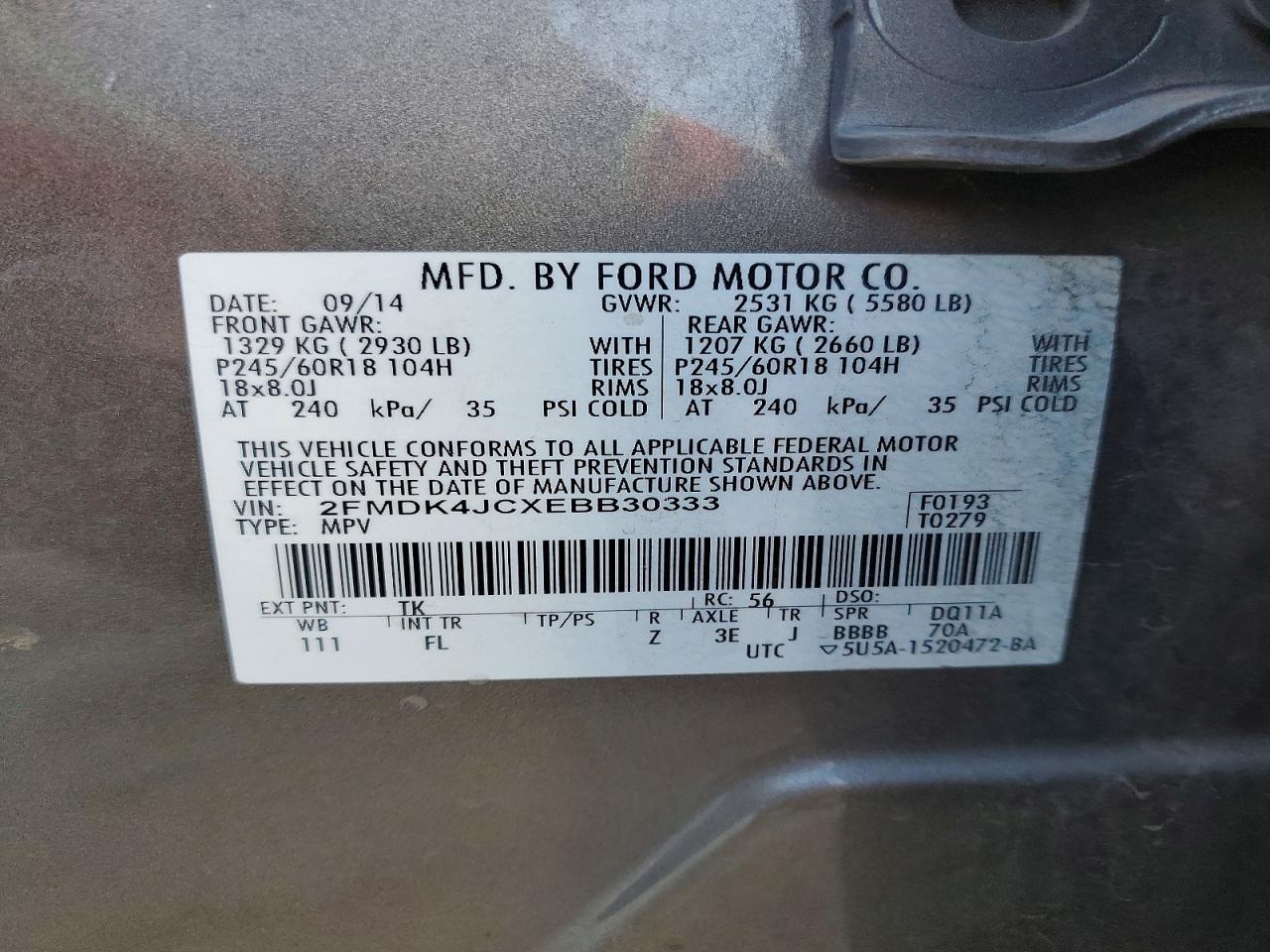2014 Ford Edge sel