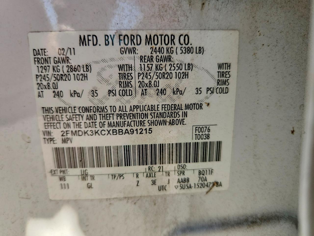 2011 Ford Edge Limited