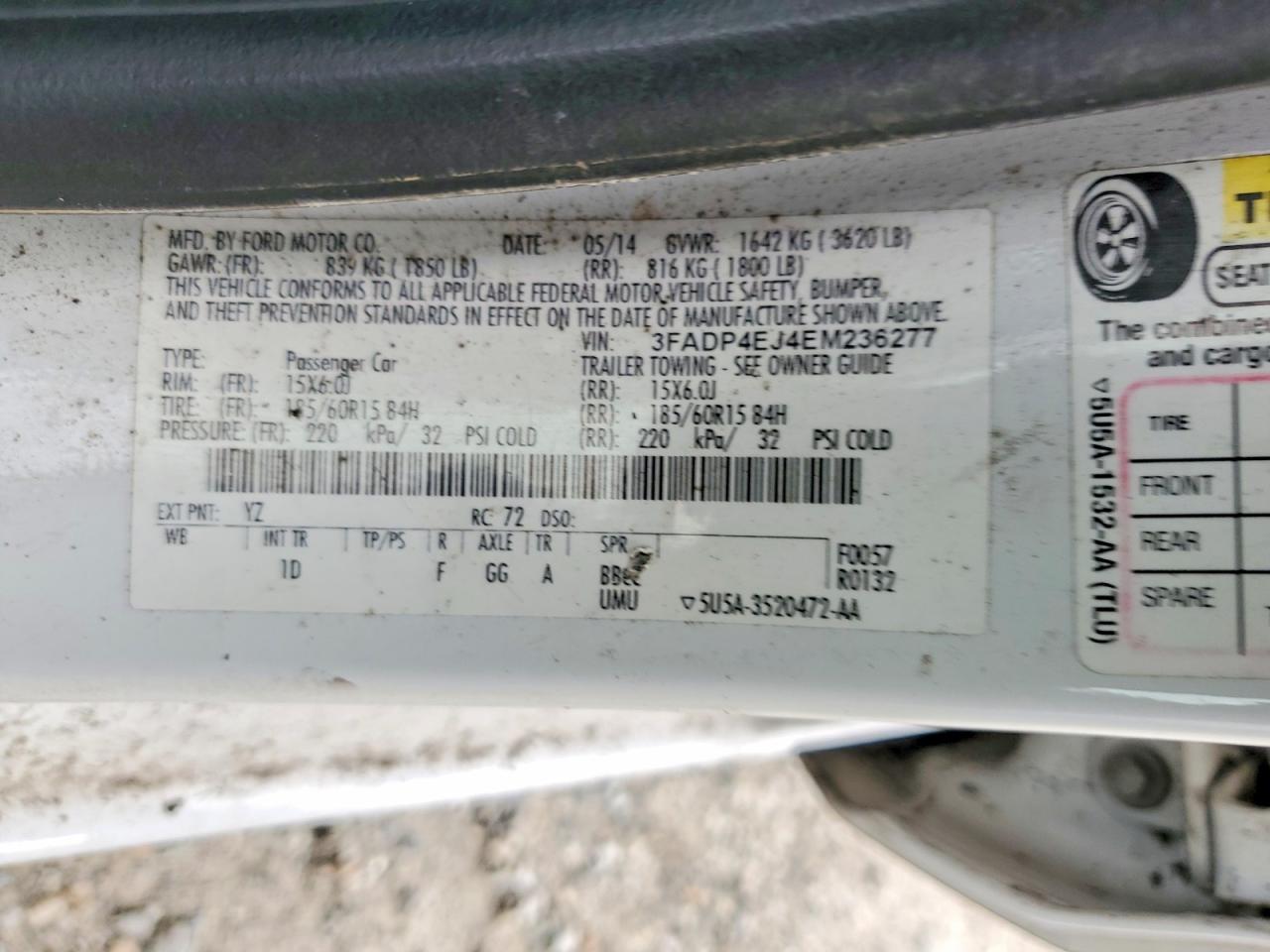 2014 Ford Fiesta se