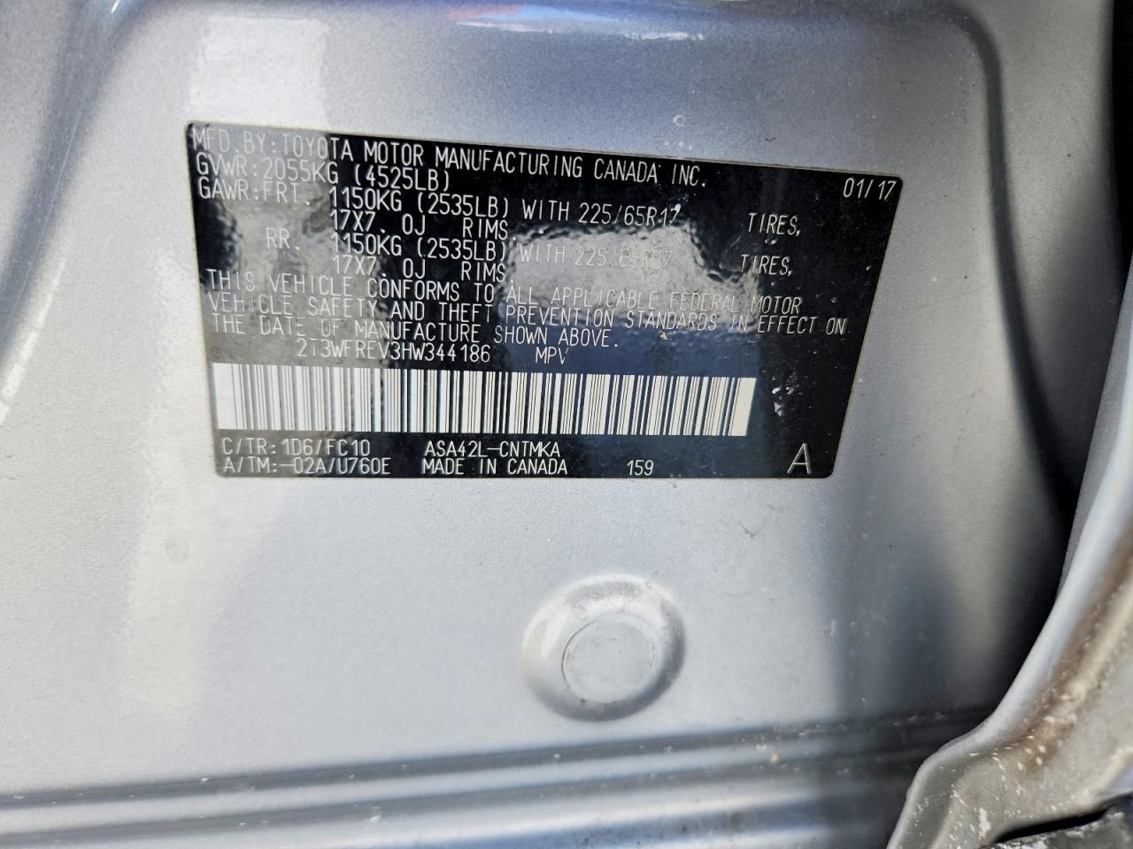 2017 Toyota Rav4 xle