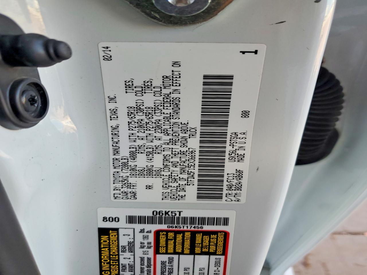 2014 Toyota Tundra SR5