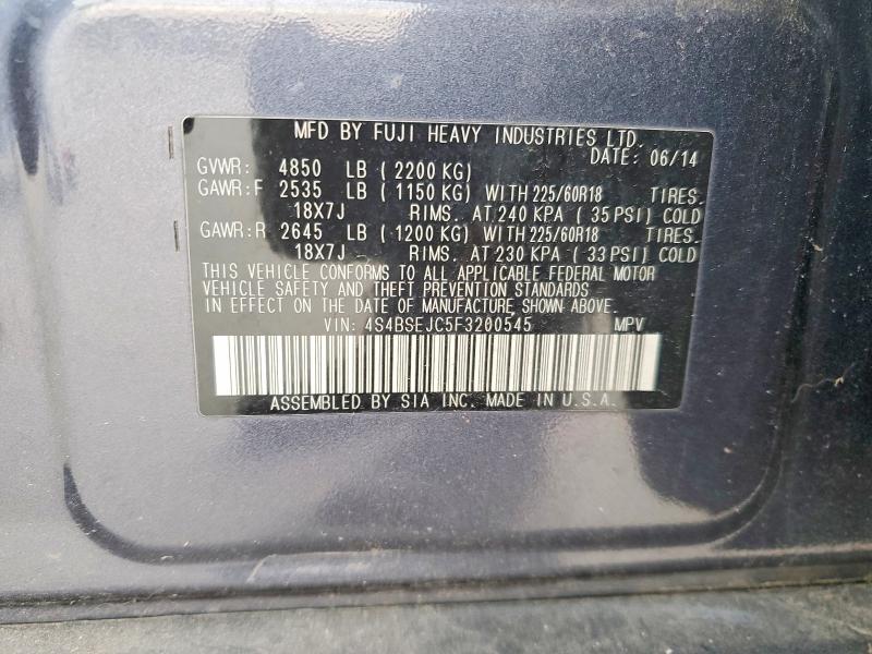 2015 Subaru Outback 3.6r Limited
