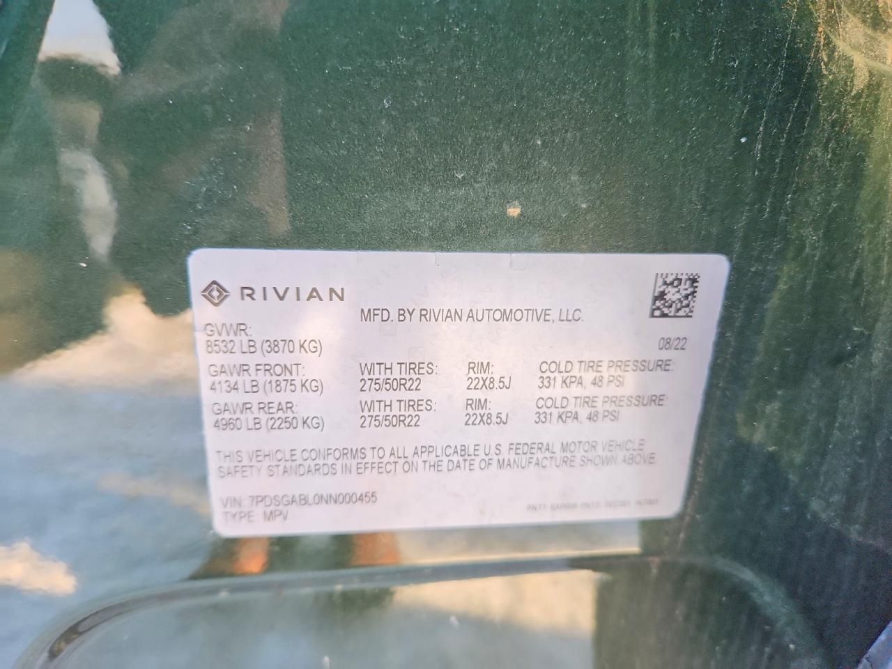 2022 Rivian R1S Launch Edition