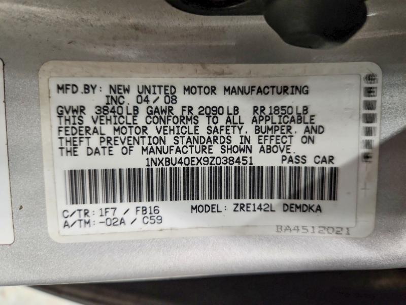 2009 Toyota Corolla Base