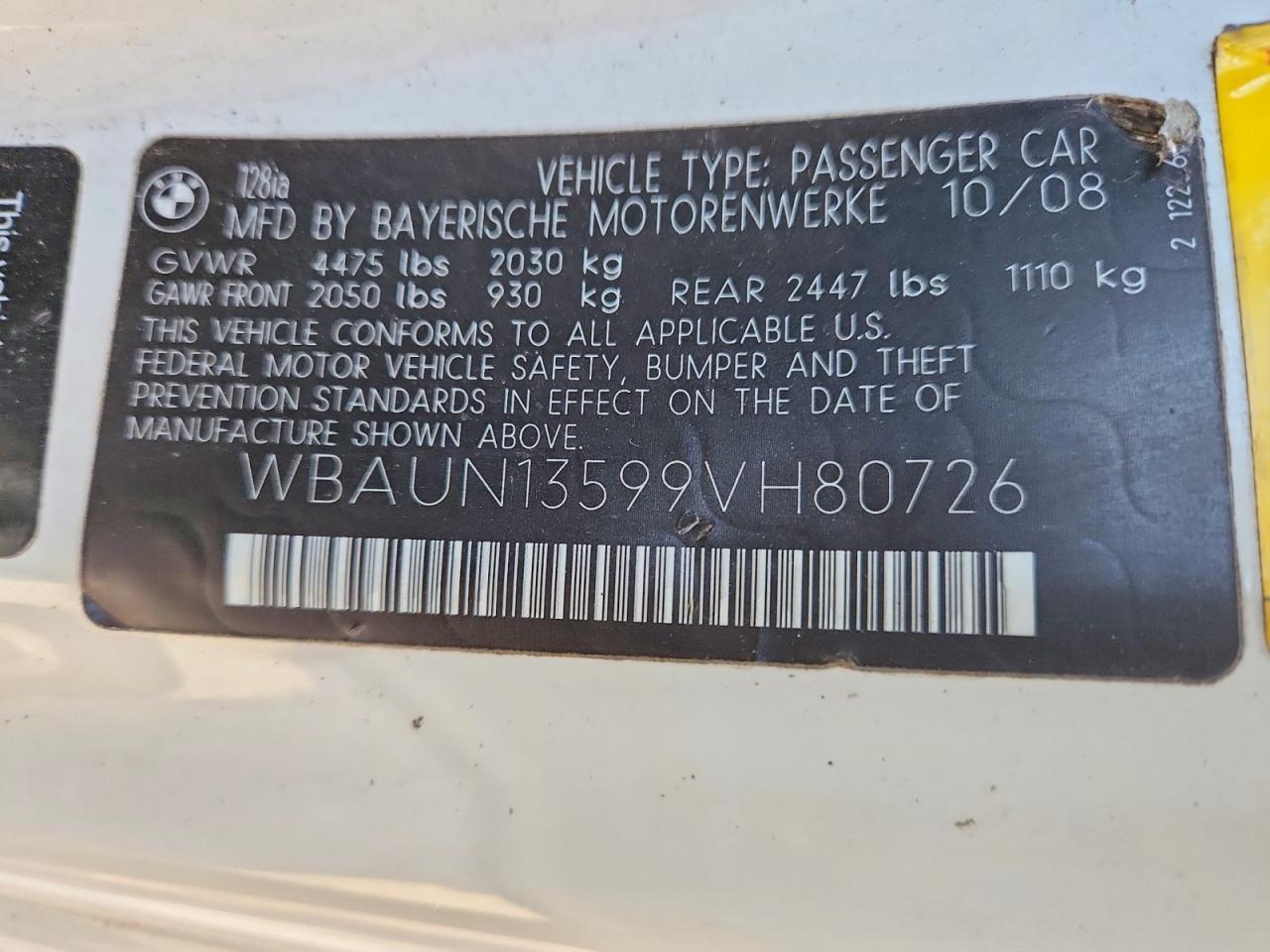 2009 BMW 128 i
