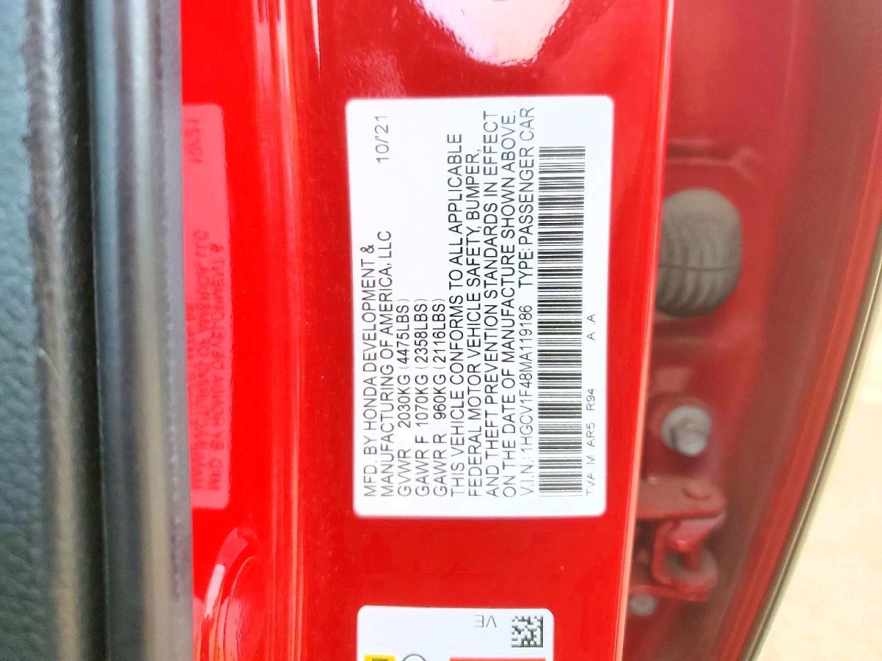 2021 Honda Accord Sport se