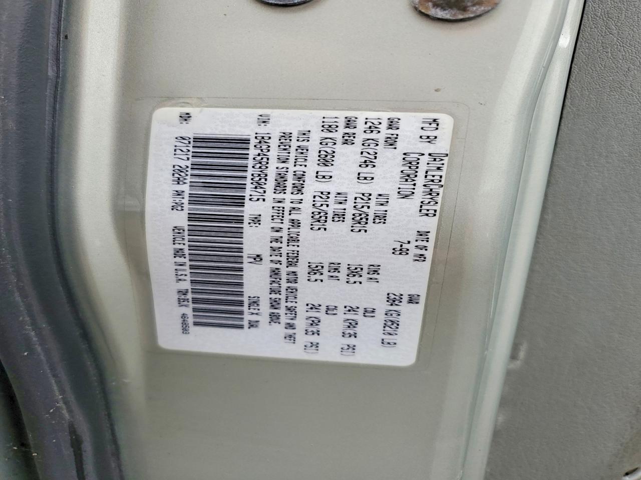 2000 Dodge Caravan se