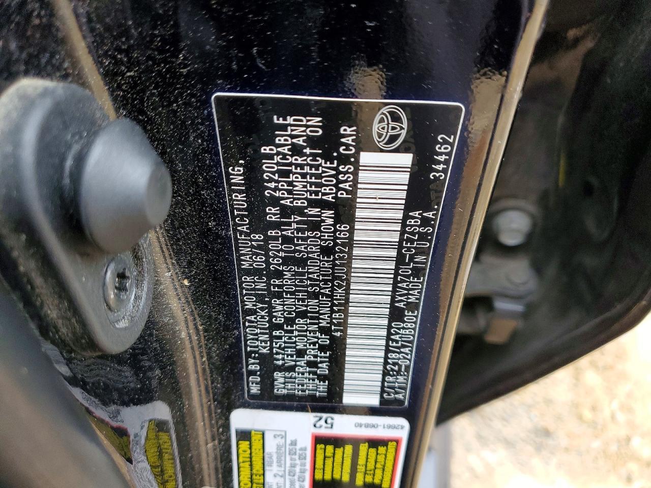 2018 Toyota Camry l