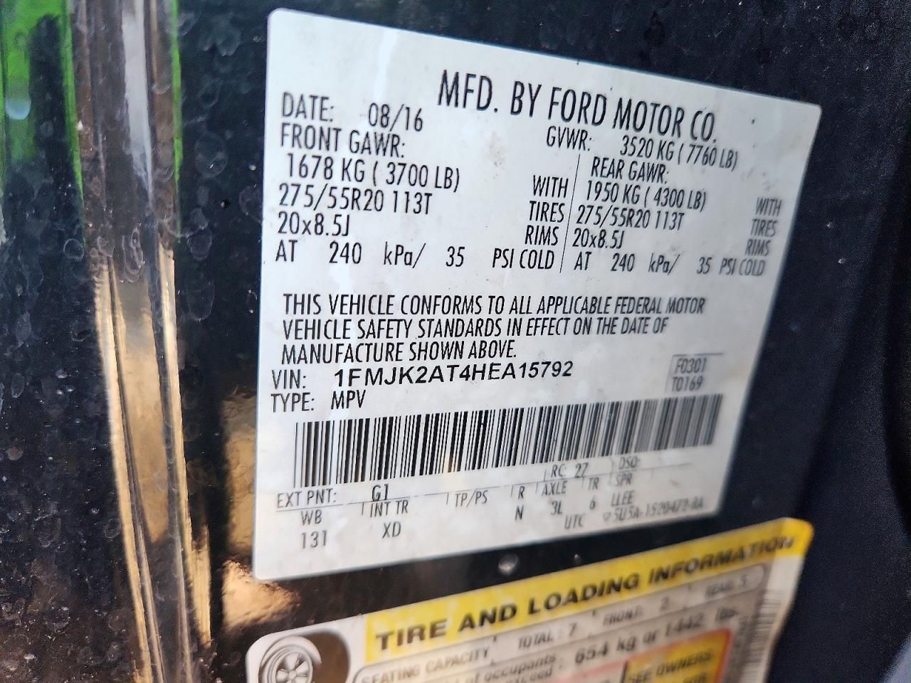 2017 Ford Expedition el Limited