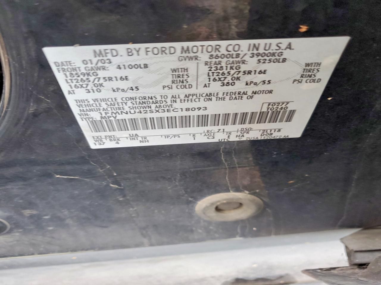 2003 Ford Excursion Limited