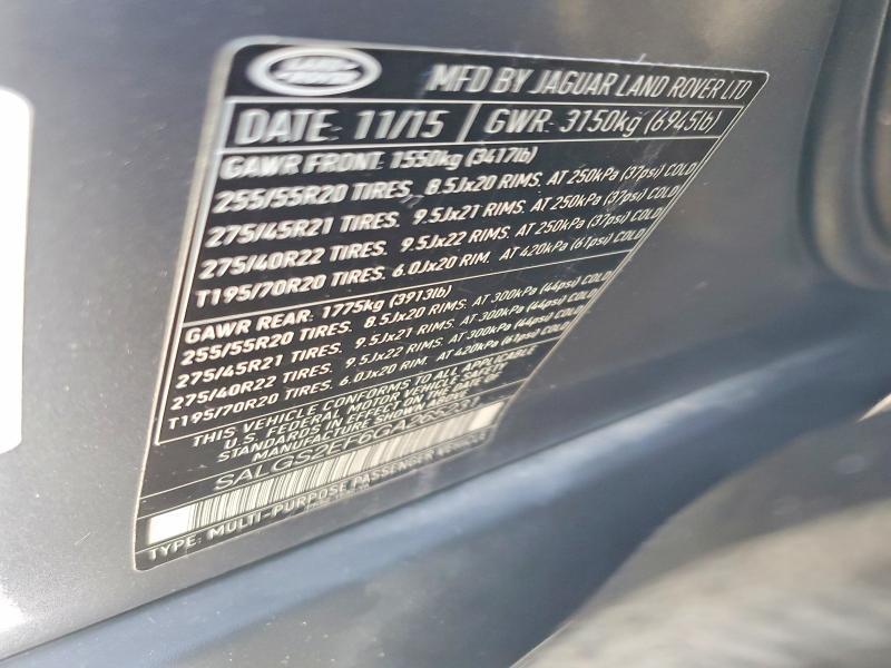 2016 Land Rover Range Rover Supercharged