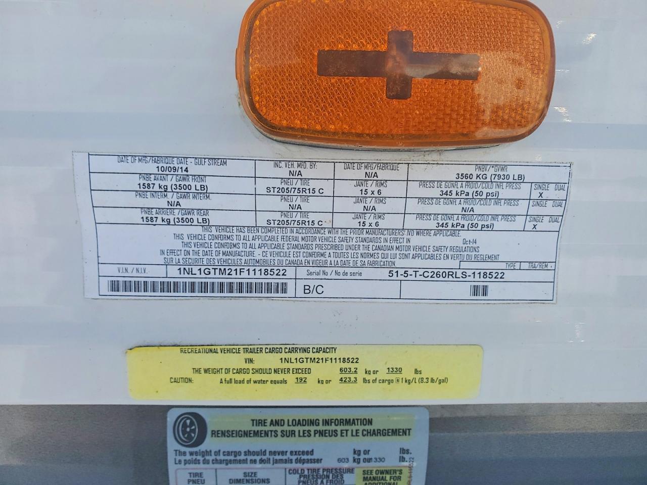 2015 Gulf Stream Conquest Camper