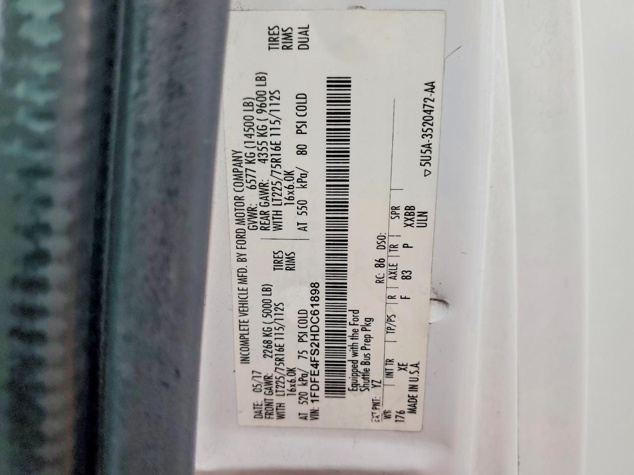 2017 Ford Econoline-Coach Bus