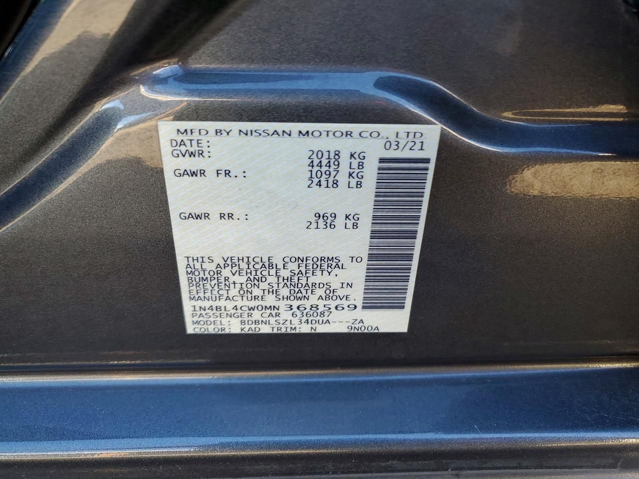 2021 Nissan Altima sr