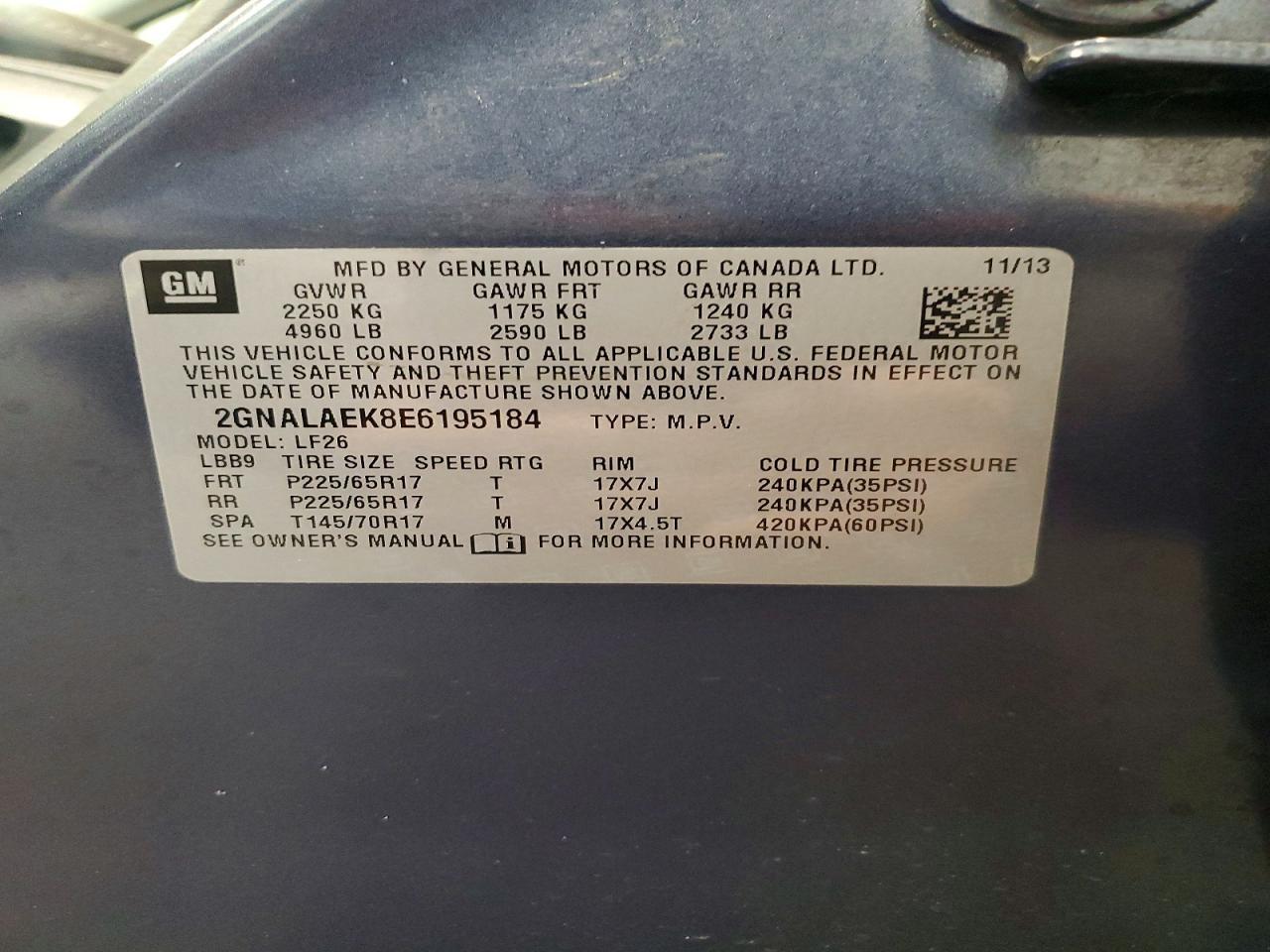 2014 Chevrolet Equinox ls