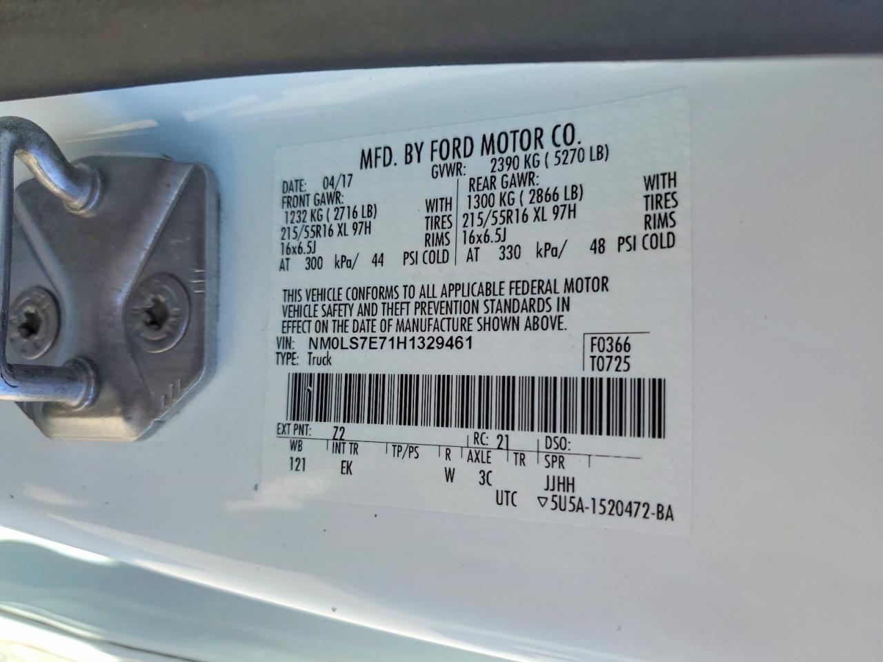 2017 Ford Transit Connect xl