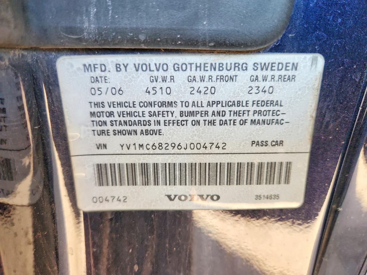 2006 Volvo C70 T5