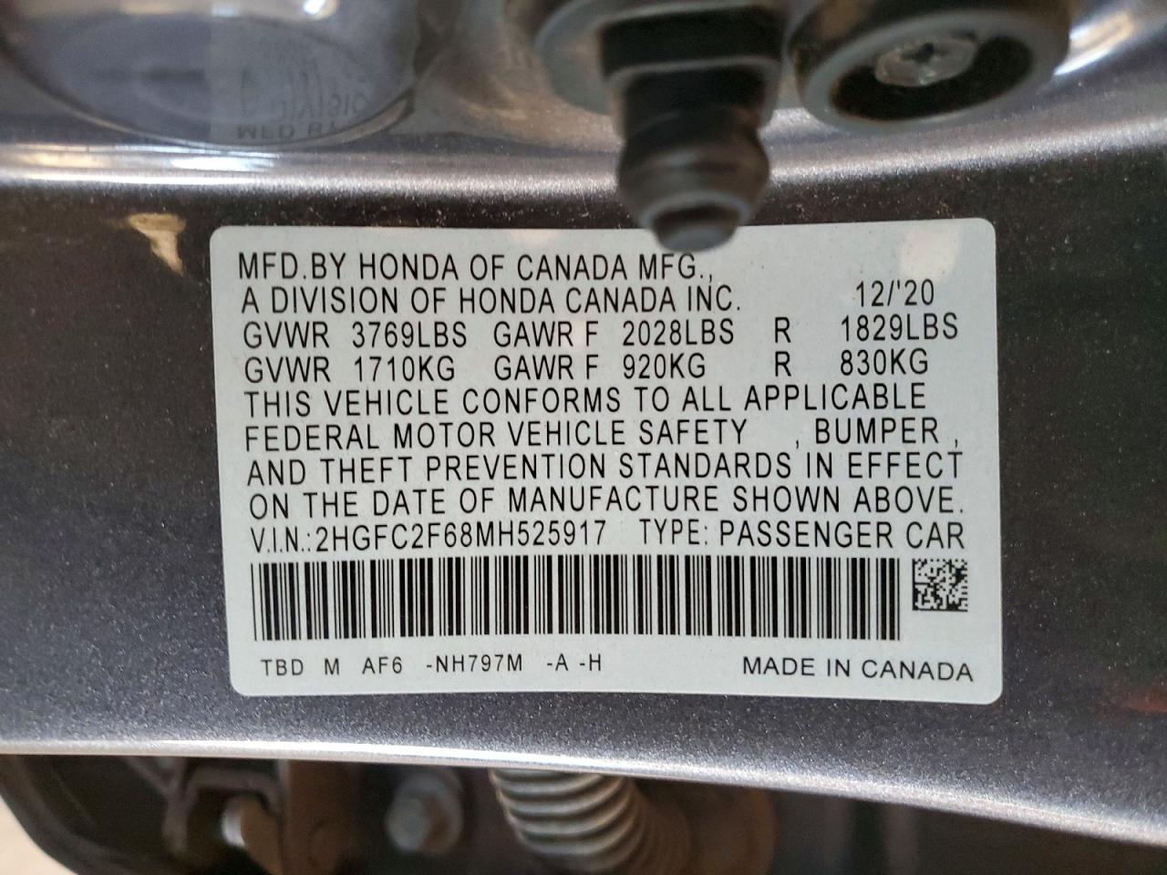 2021 Honda Civic lx