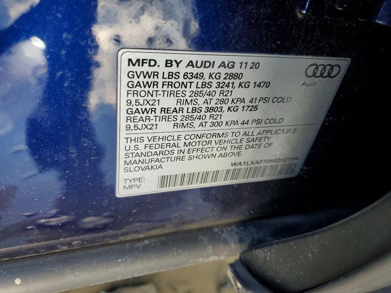 2021 Audi Q7 Premium Plus