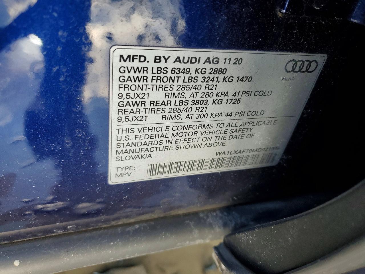 2021 Audi Q7 Premium Plus