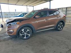Salvage cars for sale from Copart Anthony, TX: 2017 Hyundai Tucson Limited
