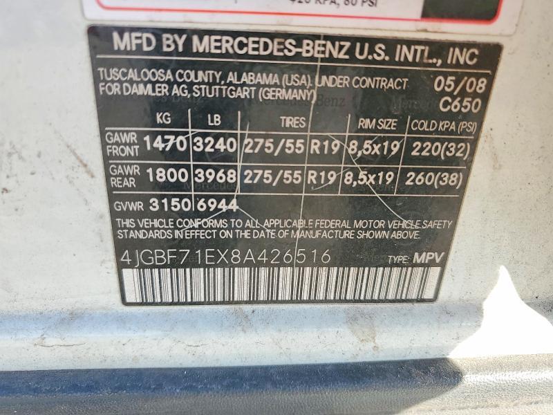 2008 Mercedes-Benz Gl 450 4matic