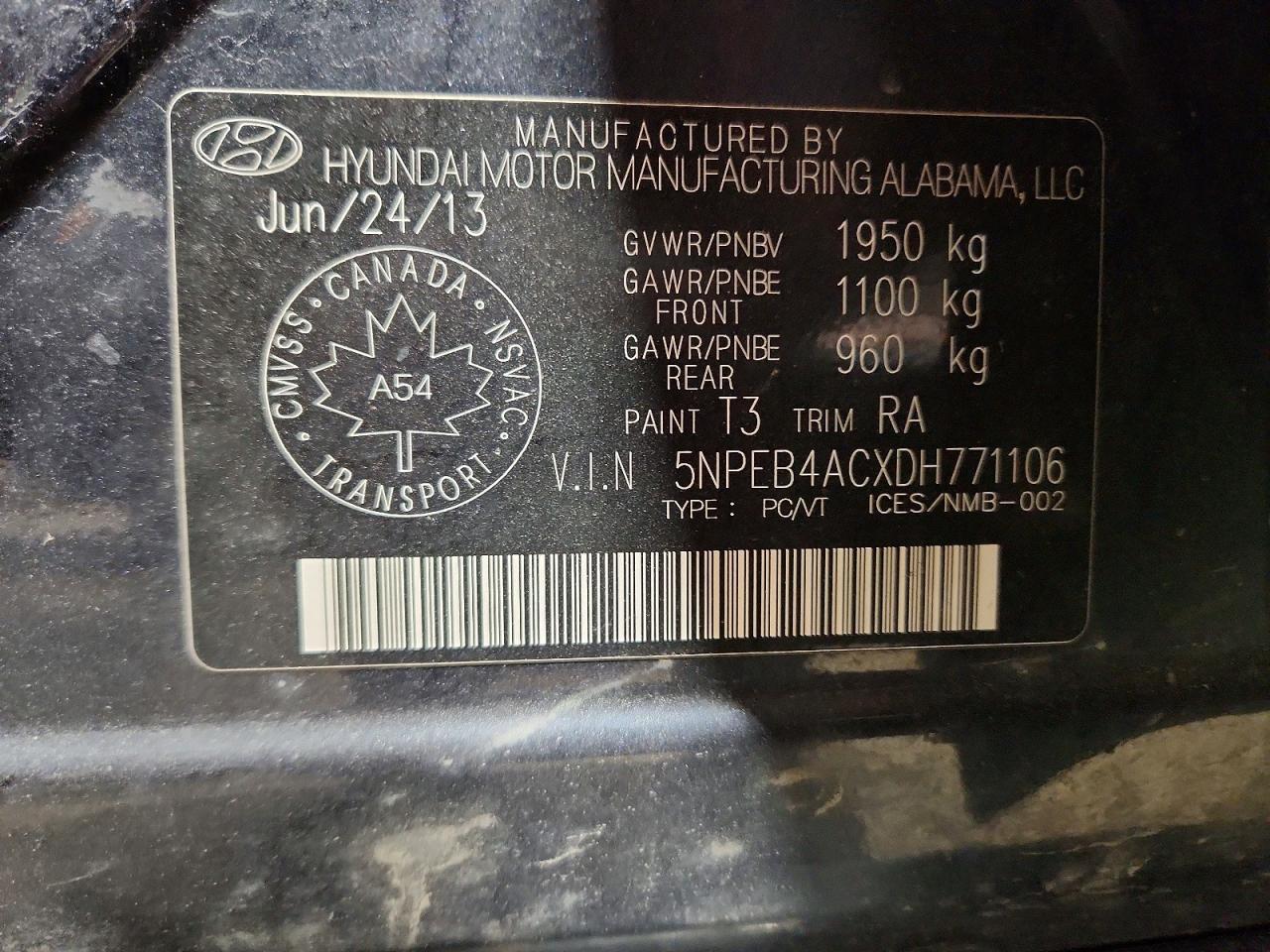 2013 Hyundai Sonata gls